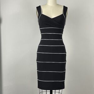 White House Black Market Black Dress Instantly Slimming, Size 0